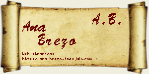Ana Brezo vizit kartica